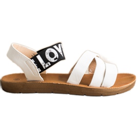 SHELOVET Sandali Con Amore In Ecopelle bianca