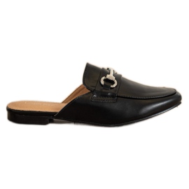 SHELOVET Pantofole Eleganti Con Ornamento nero
