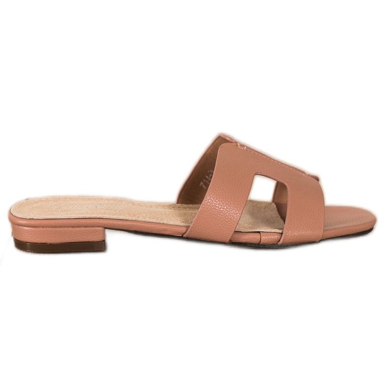 SHELOVET Pantofole classiche in ecopelle rosa
