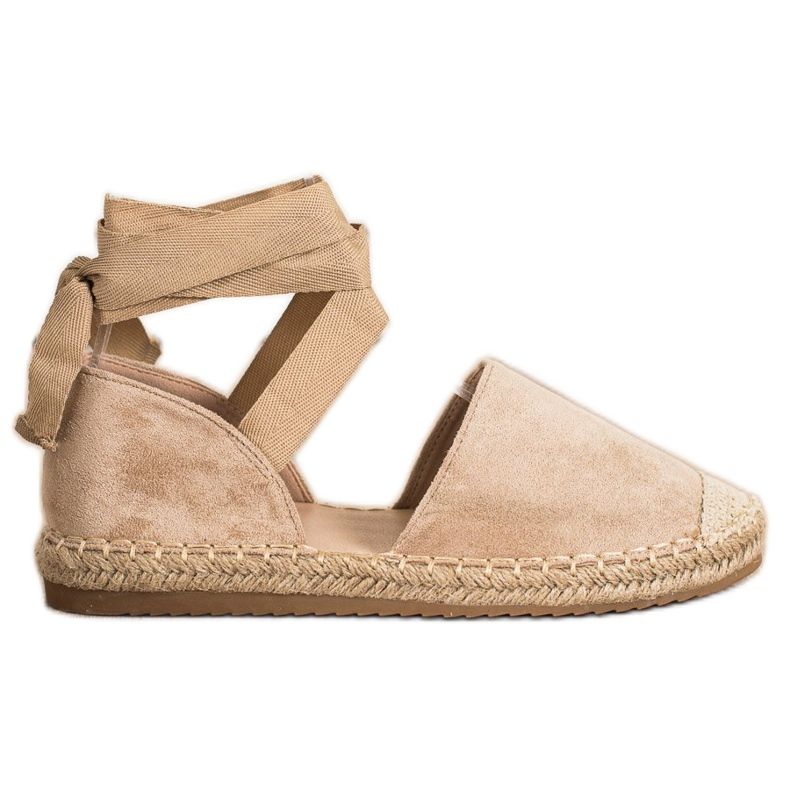 SHELOVET Espadrillas legate alla moda beige