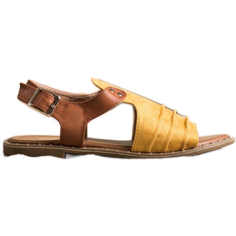 Sandali chiusi VINCEZA marrone giallo