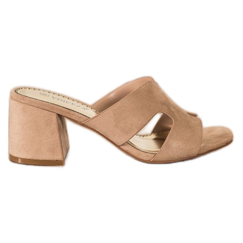 VINCEZA Pantofole beige