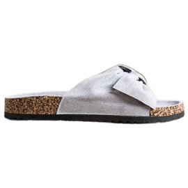 Comode pantofole casual VINCEZA grigio