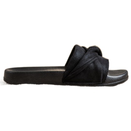 Comode pantofole Vinceza in camoscio nero