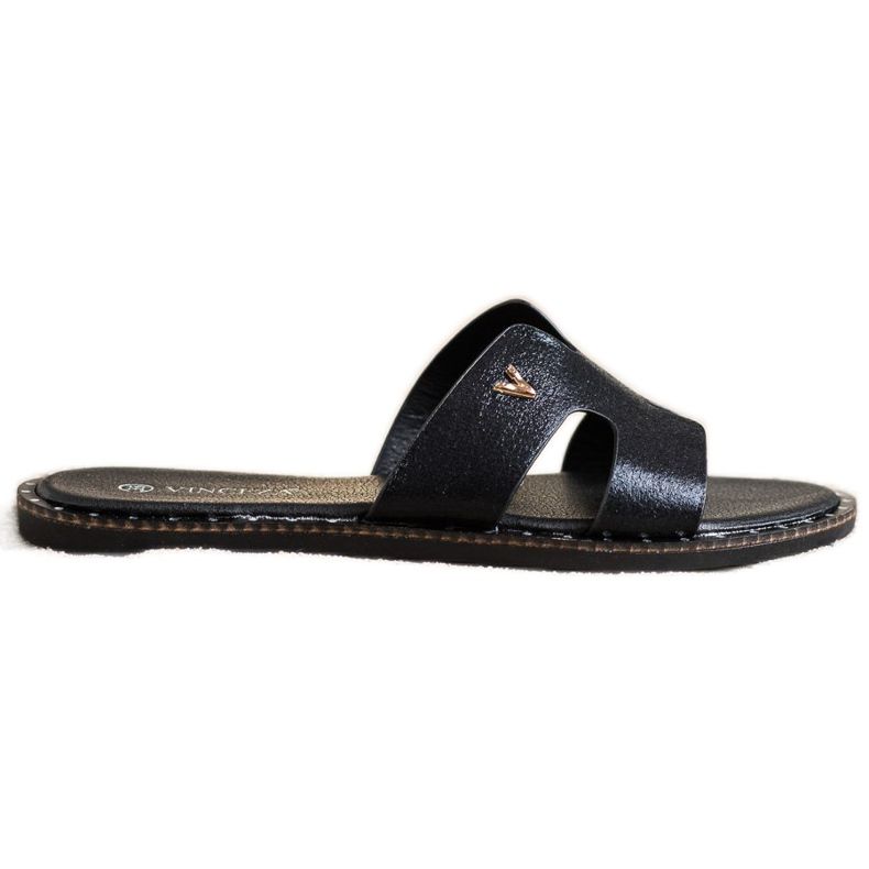 Pantofole scintillanti VINCEZA nero
