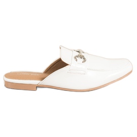 SHELOVET Pantofole Eleganti Con Ornamento bianco