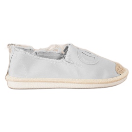 SHELOVET Espadrillas in tessuto grigio