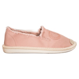 SHELOVET Espadrillas in tessuto rosa