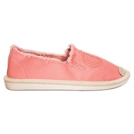 SHELOVET Espadrillas in tessuto rosa