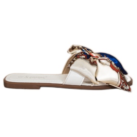 Seastar Pantofole Eleganti Con Fiocco Decorativo bianco multicolore