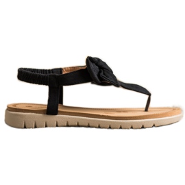 SHELOVET Sandali Infradito Con Fiocco nero