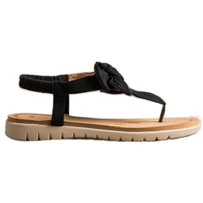 SHELOVET Sandali Infradito Con Fiocco nero