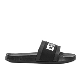 Pantofole nere Big Star Lils da donna nero