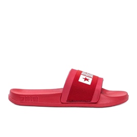 Pantofole rosse Big Star Lils da donna rosso