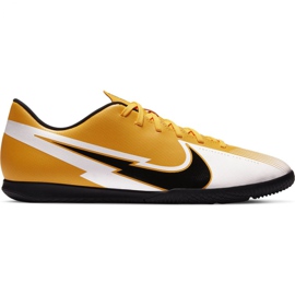 Nike Mercurial Vapor 13 Club Ic M AT7997 801 scarpe da calcio nero, bianco, nero, giallo giallo