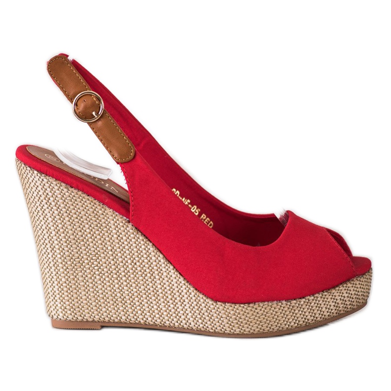 Goodin Sandali con tacco alto rosso