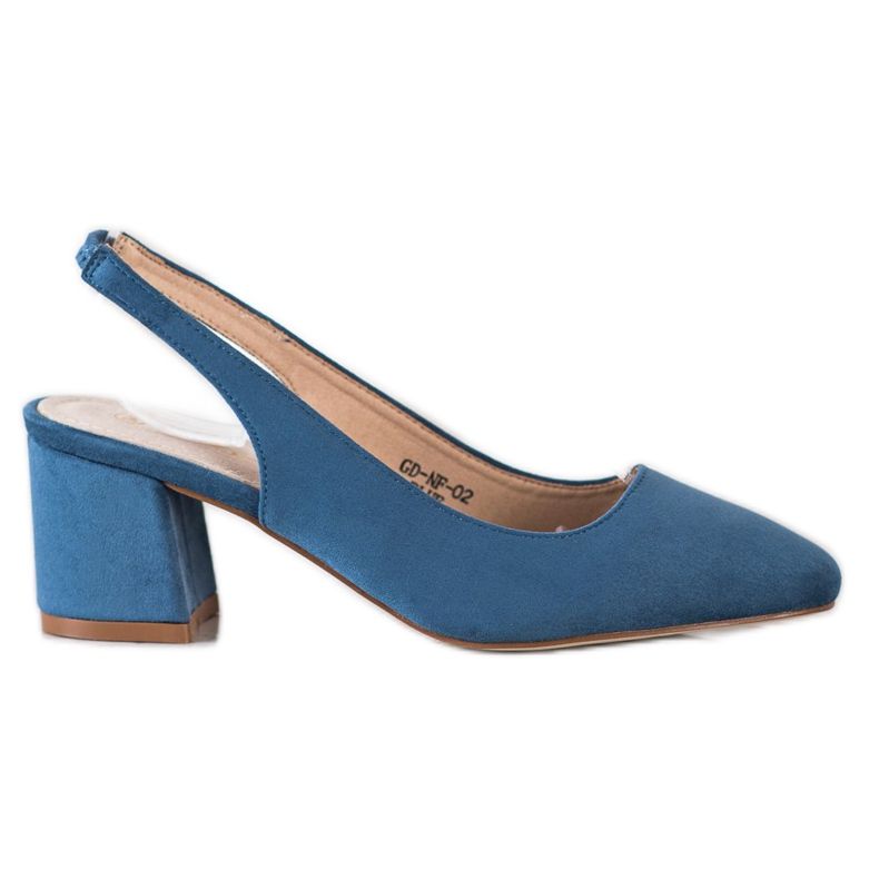 Goodin Décolleté slip-on con tacco a vista blu