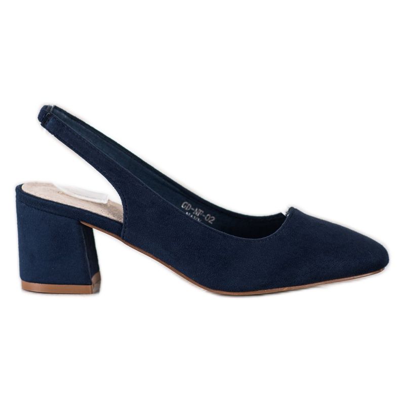 Goodin Décolleté slip-on con tacco a vista blu navy blu
