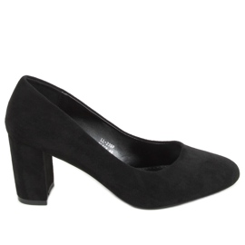 Décolleté punta tonda nera LL-239P Black nero