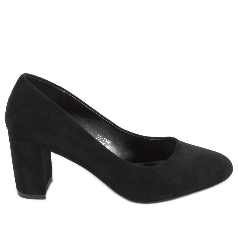 Décolleté punta tonda nera LL-239P Black nero