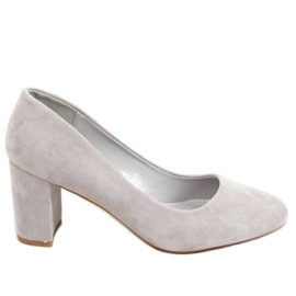 Décolleté a punta tonda grigie LL-239P Grigio