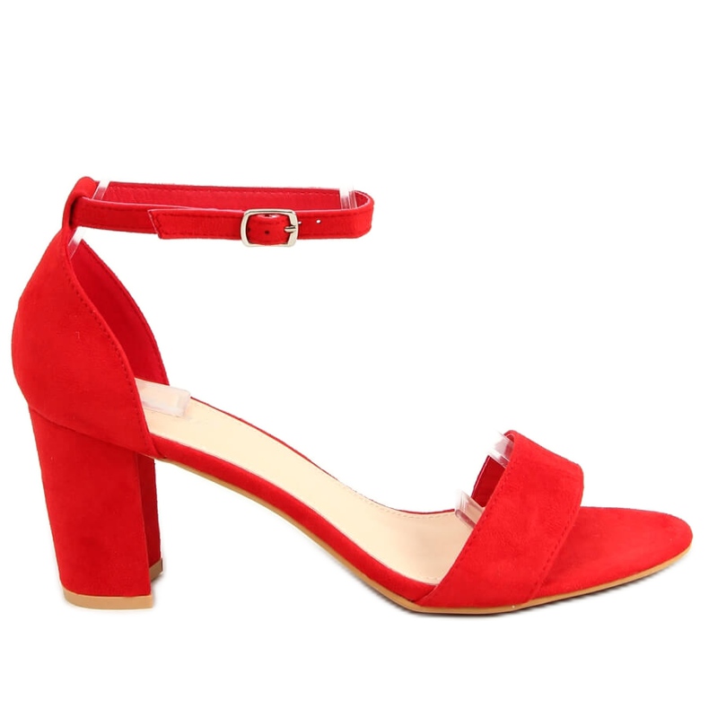 Sandali rossi con tacco alto LL-210P Red rosso