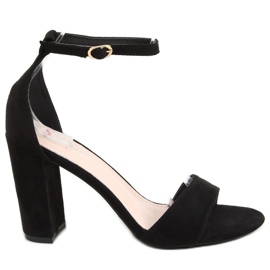 Sandali neri sul palo TU132P Black nero