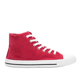 Sneakers rosse da uomo Gin alla caviglia rosso