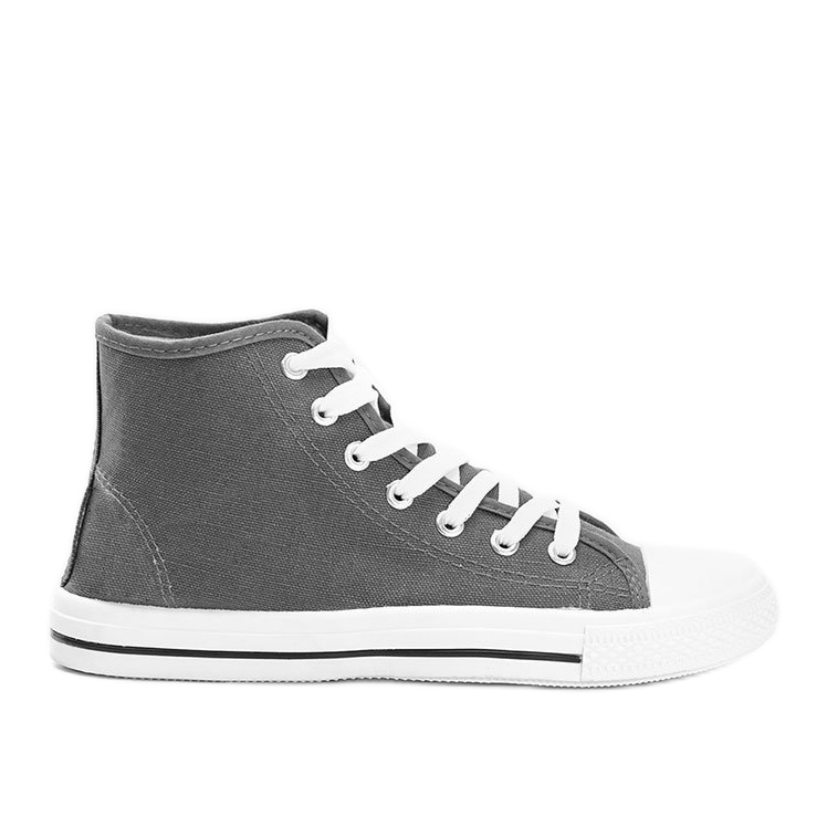 Sneakers grigie da uomo Gin alla caviglia grigio