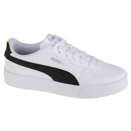 Puma Skye Clean W 380147 04 scarpe bianco nero
