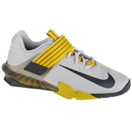 Scarpa Nike Savaleos M CV5708-007 bianca grigio giallo