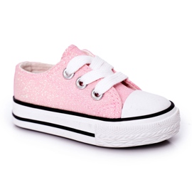 Sneakers rosa glitter per bambini Bling-Bling
