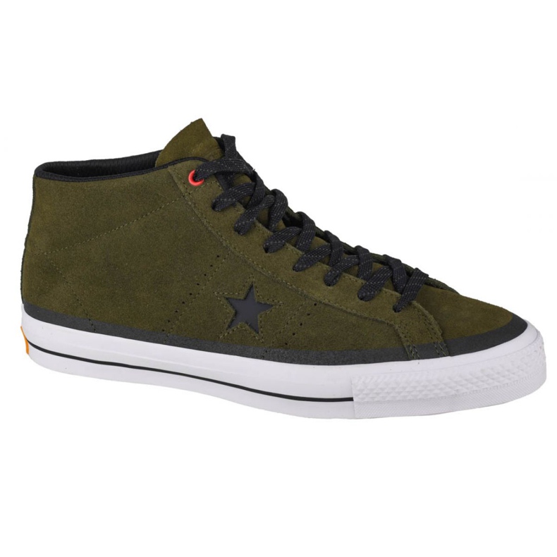 Converse One Star Pro Suede Mid M 153474C scarpe nero verde