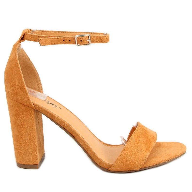 Sandali sul post cammello AF03P Camel marrone