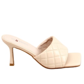 Ciabatte beige trapuntate T367P beige