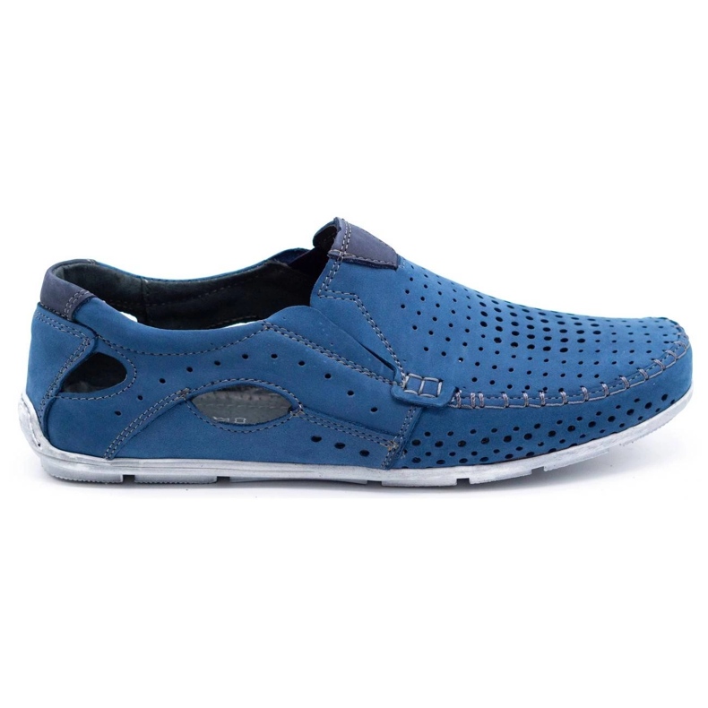 Olivier Scarpe uomo mocassini 901 summer blue