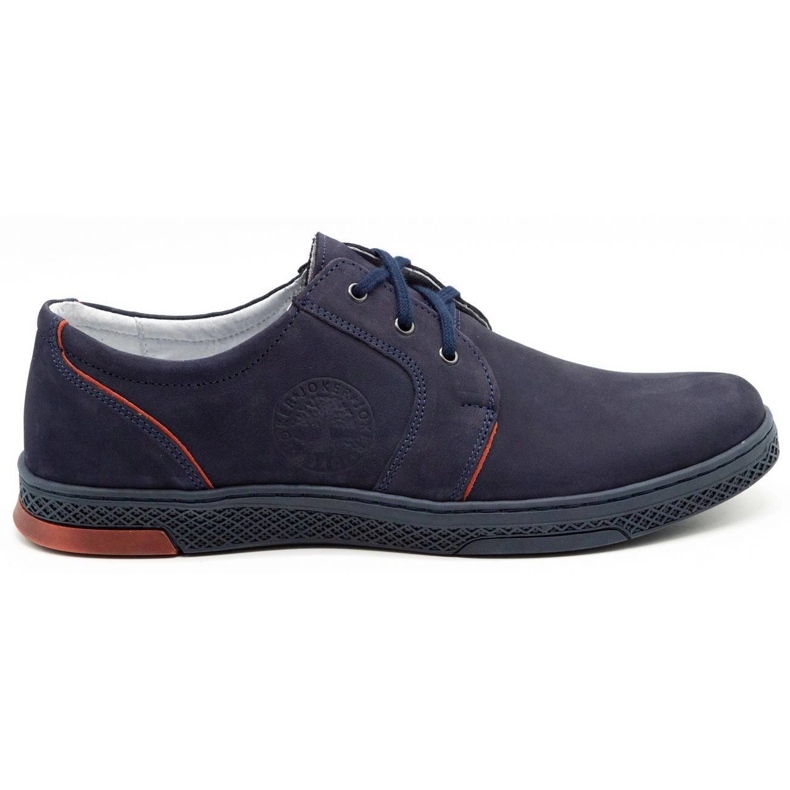 Joker Scarpe casual da uomo in pelle 322/2 blu navy