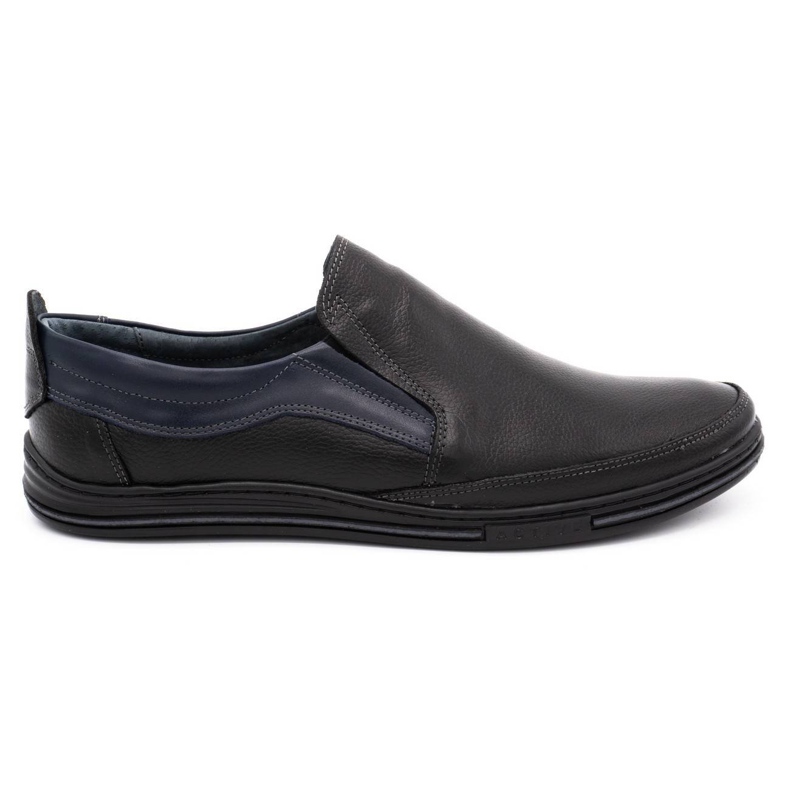 Olivier Mocassini uomo in pelle 715MP neri nero