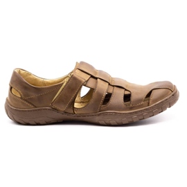 Polbut Scarpe traforate da uomo 237 per l'estate marrone