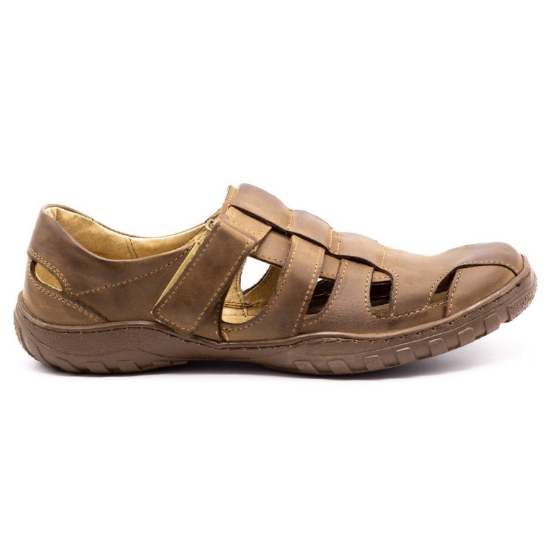 Polbut Scarpe traforate da uomo 237 per l'estate marrone