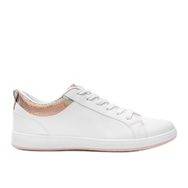 Sneakers olografiche Madalynn bianche e oro bianco