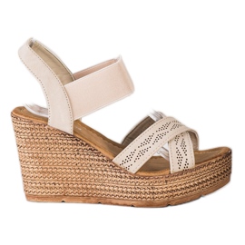 Sea Elves Sandali leggeri slip-on beige