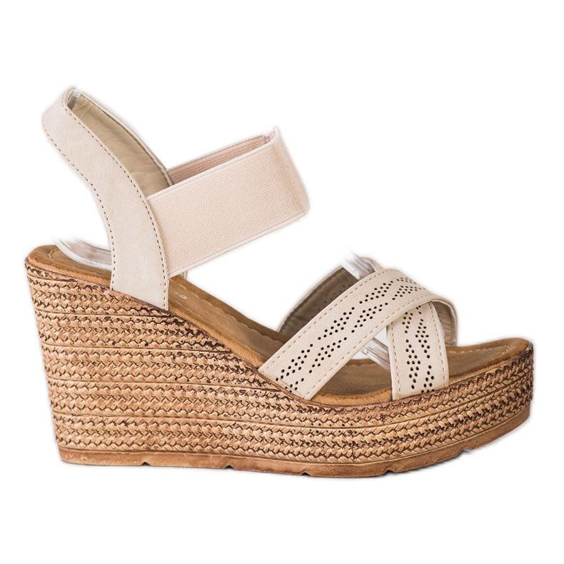 Sea Elves Sandali leggeri slip-on beige