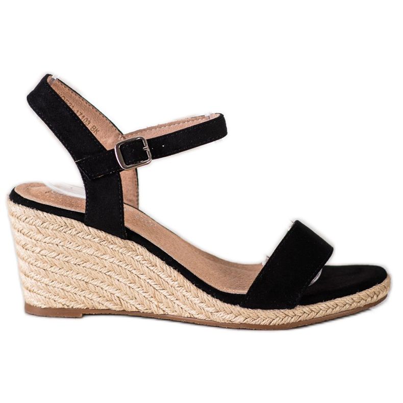 Sandali Classici Con Zeppa VINCEZA nero