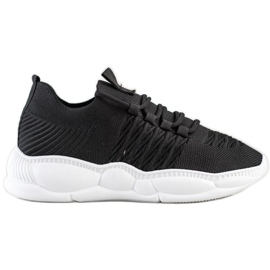 SHELOVET Scarpe da ginnastica classiche in tessuto nero