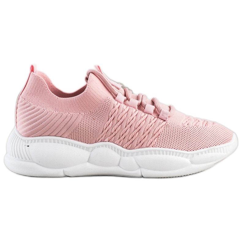 SHELOVET Scarpe da ginnastica classiche in tessuto rosa