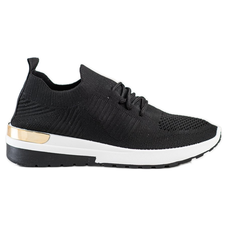 SHELOVET Comode scarpe da ginnastica slip-on nero