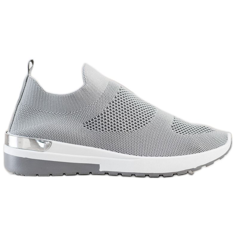 SHELOVET Scarpe da ginnastica senza lacci grigio
