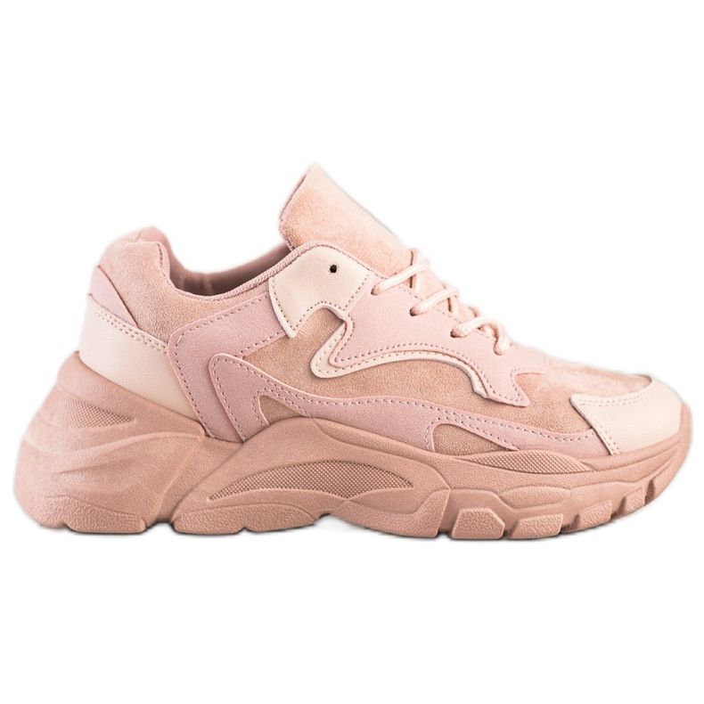 SHELOVET Scarpe da ginnastica casual in polvere rosa
