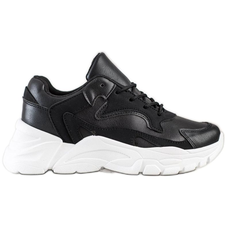 SHELOVET Scarpe da ginnastica nere casual nero